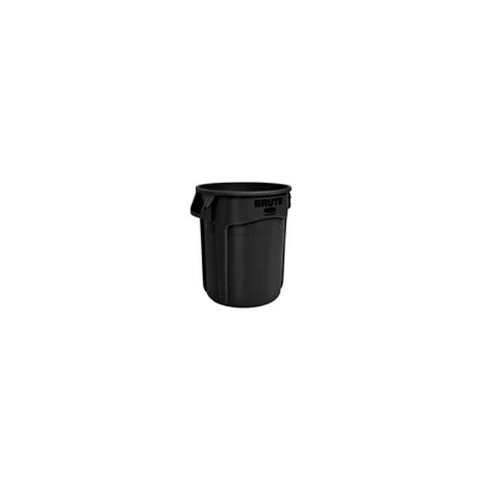 Rubbermaid BRUTE 20 Gallon Black Executive Round Trash Can and Lid