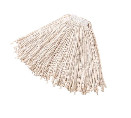 MOP HÚMEDO MEDIANO DE ALGODÓN DURA PRO, BLANCO, DIADEMA 1"