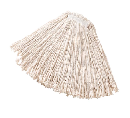 MOP HÚMEDO CHICO DE ALGODÓN DURA PRO, BLANCO, DIADEMA 1"