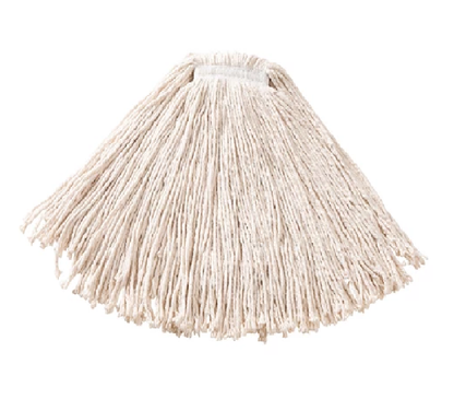 MOP HÚMEDO CHICO DE ALGODÓN DURA PRO, BLANCO, DIADEMA 1"