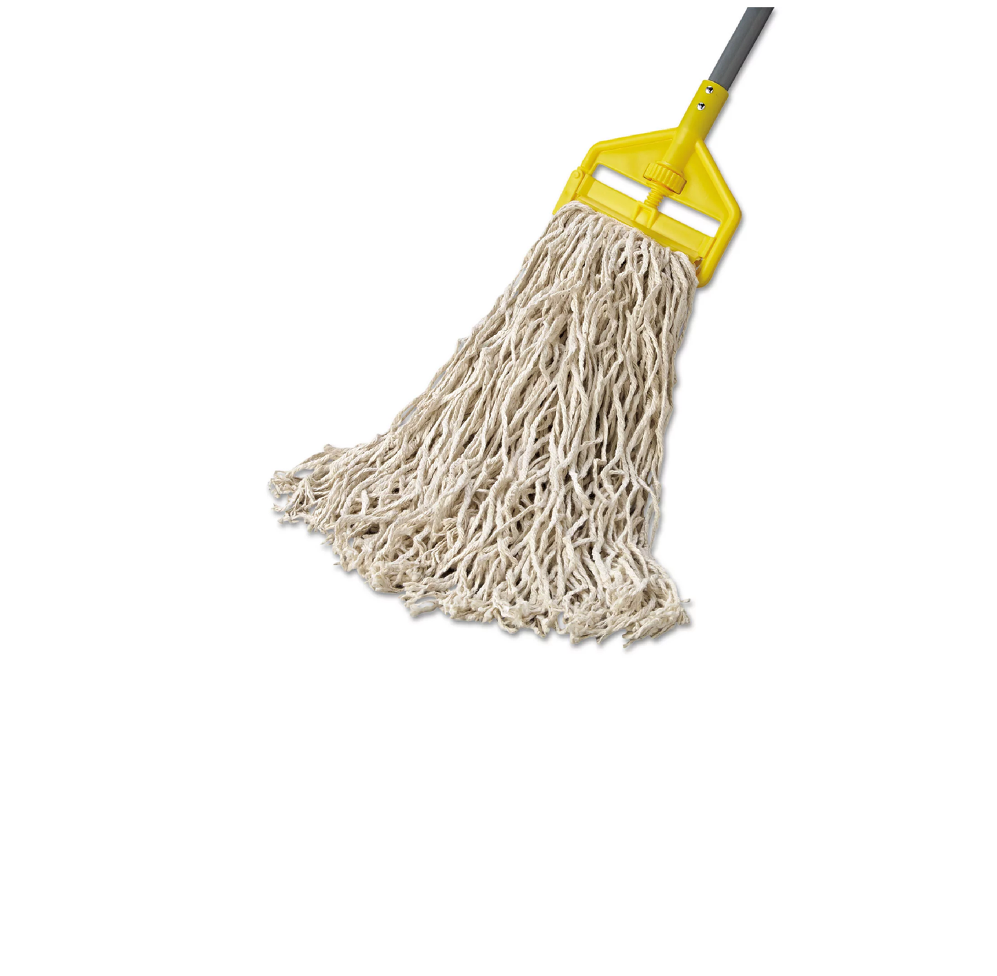 MOP HÚMEDO GRANDE DE ALGODÓN VALUE PRO, EXTREMOS CORTADOS, BLANCO, 1"