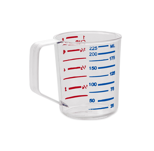 TAZA MEDIDORA BOUNCER® TRANSPARENTE 0.25 QT