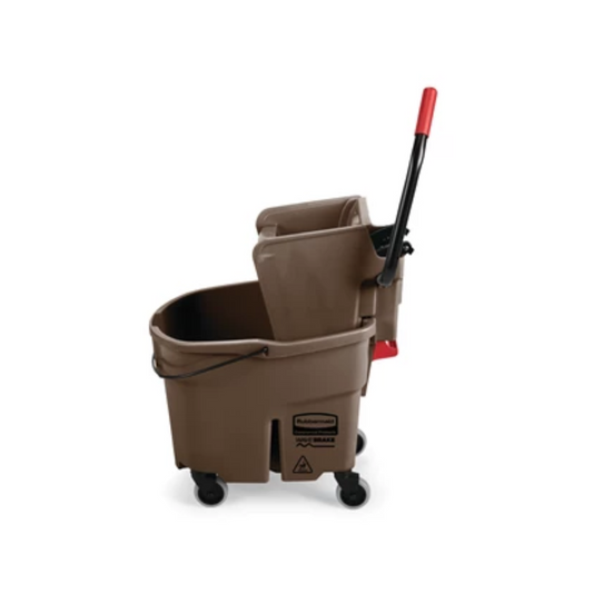 Rubbermaid Wave Brake de Prensa Lateral Capacidad 8.7 gal Color Café